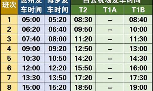 广州机场大巴路线时间_广州机场大巴路线时间表